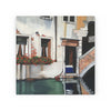 Venetian Cafe Print on Wood Canvas
